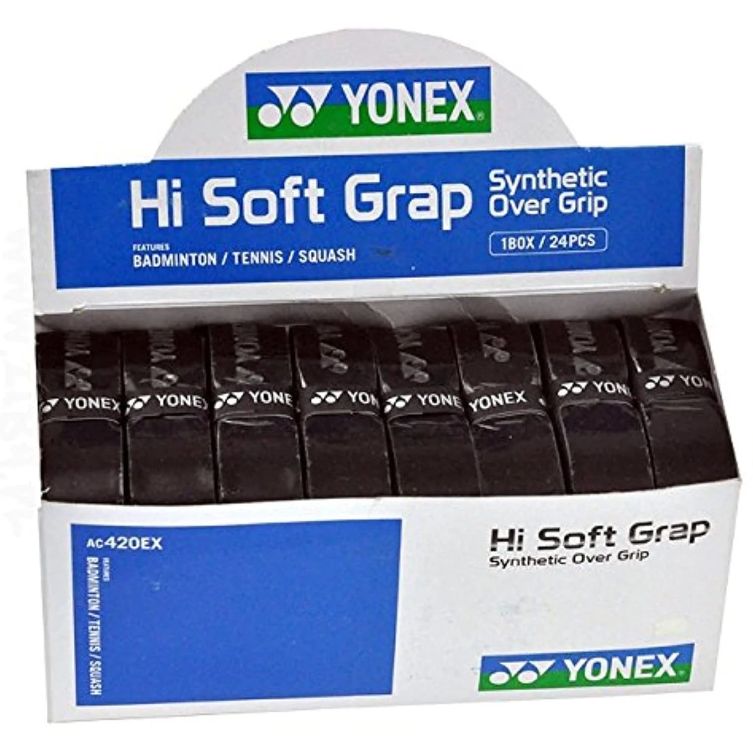 Yonex Basic Handle Strap Hi Soft GRAP Black Grips Tennis Badminton Squash 12 Item