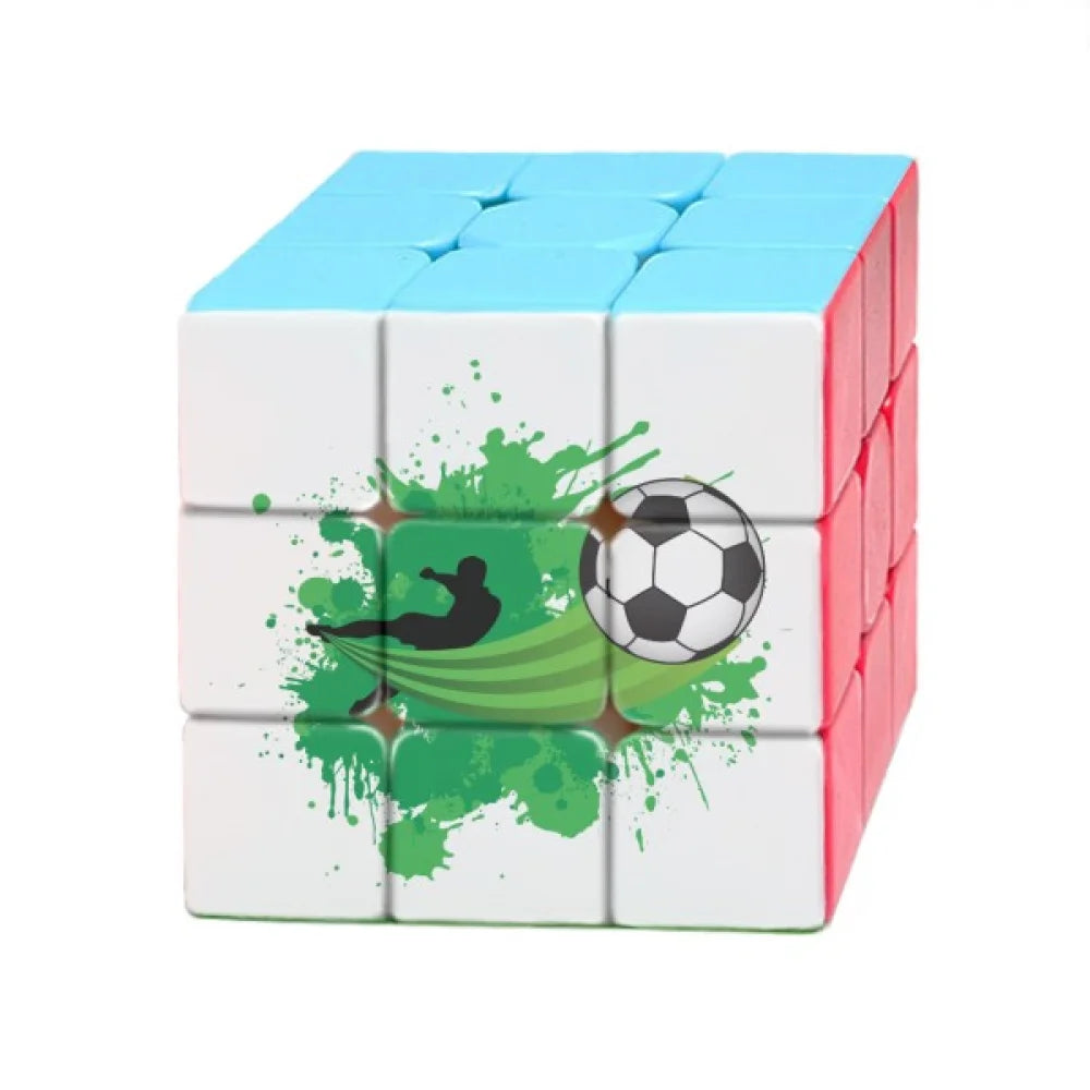 Fly Soccer Football Sports Magic Cube Puzzle 3x3 Toy Game Play