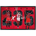 Michael Jordan Chicago Bulls 35.75'' x 24.25'' Framed Player Number Poster