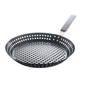 Dazzduo Grilling Skillet,Wooden Handle Pan Handle Pan Removable Pan Topper Barbecue Pan Barbecue Pan Meat Pan Removable Handle Removable Handle Outdoor Topper Barbecue Removable Handle Outdoor Handle