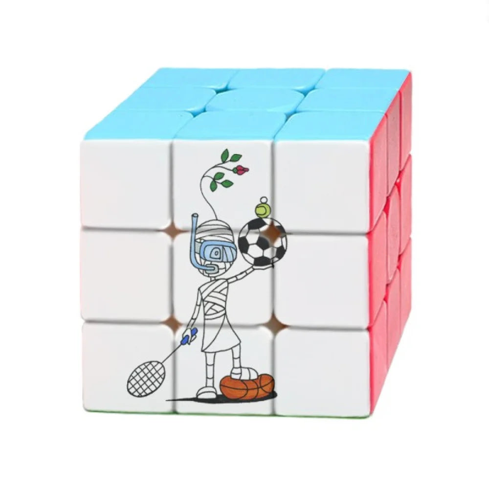 sports  horus soccor balls magic cube puzzle 3x3 toy game play