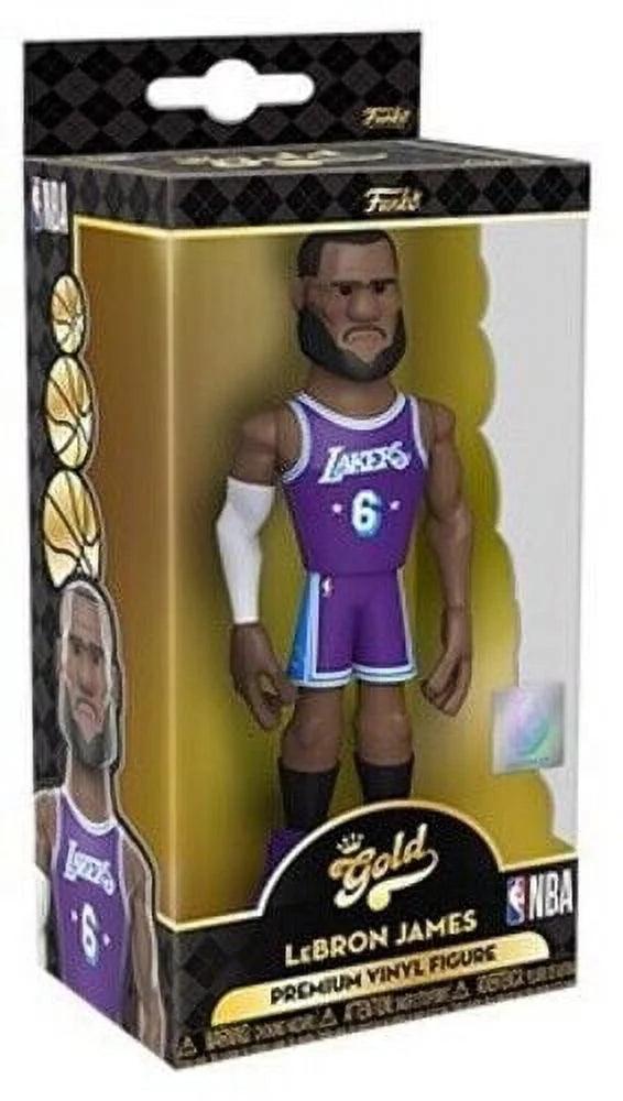 FUNKO GOLD 5 NBA: Lakers - LeBron James (City Uniform) [New Toy] Vinyl Figure