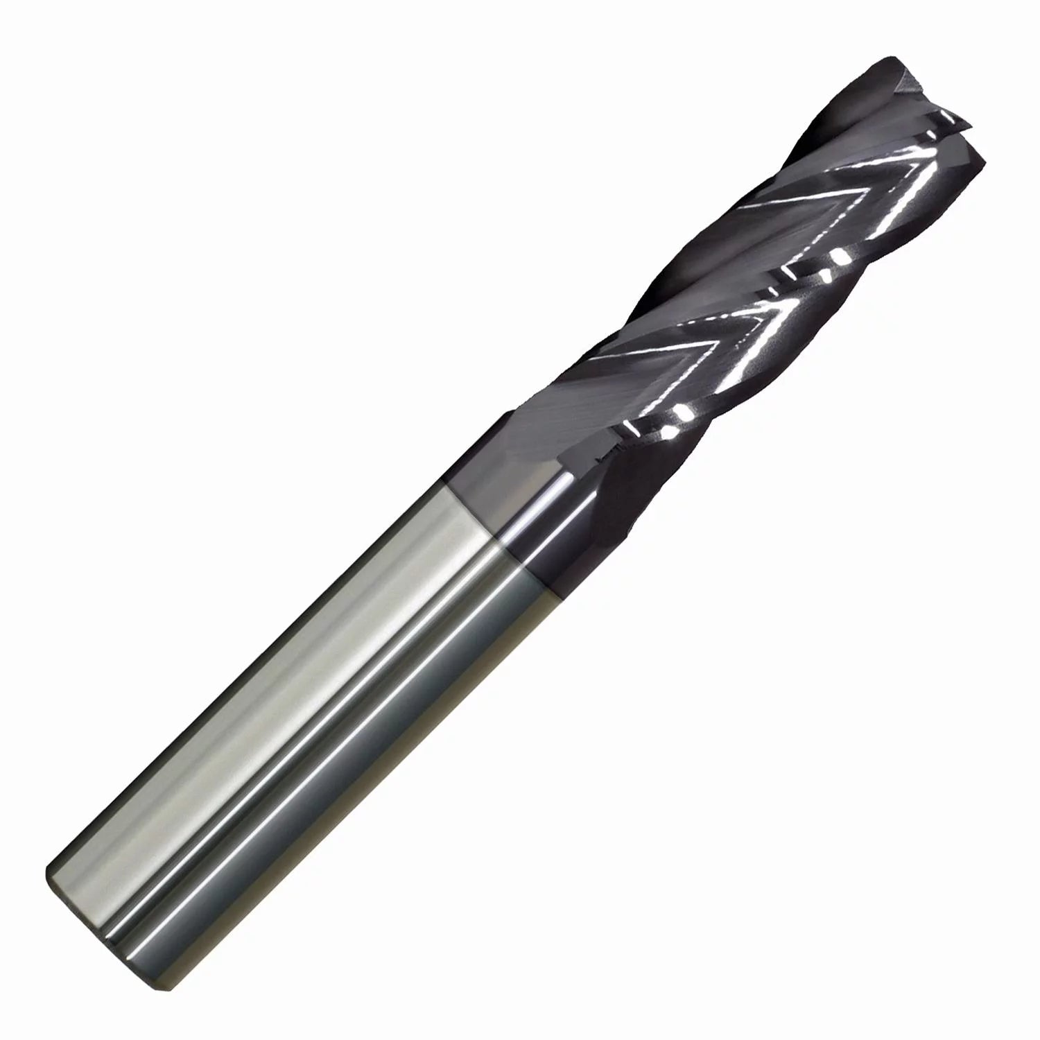 5/32 Diameter 4 Flute Single End 30¡ã Carbide End Mill X-Long ALTiN Coated, 1Length of Cut, 3/16 Shank, 3 OAL