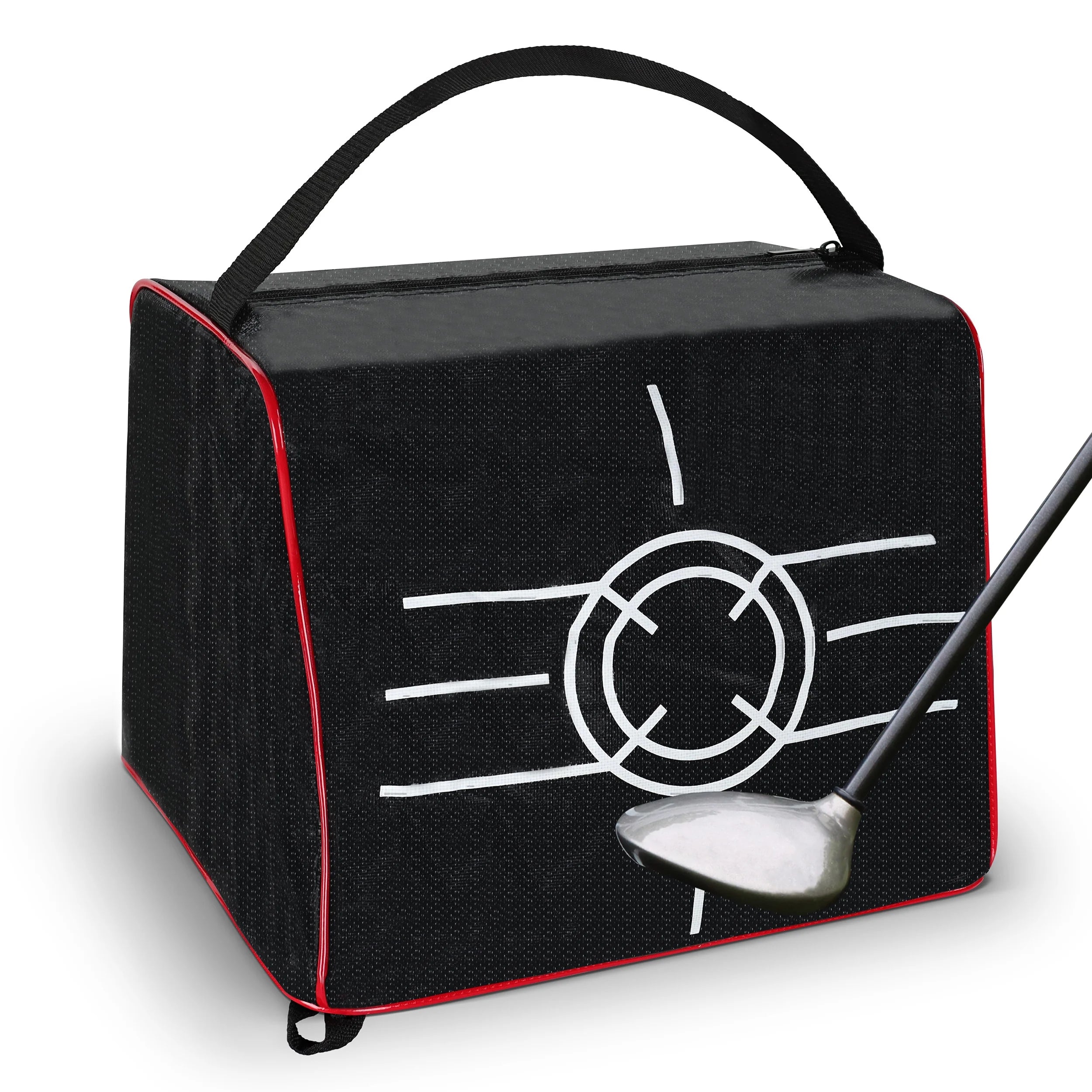 Swing Sports Contact Bag Golf - 15 x 10in Golf Crash Bag with Bullseye Target