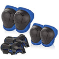 BOSONER Kids/Youth Knee Pad Elbow Pads Guards Protective Gear Set for Roller Skates Cycling BMX Bike Skateboard Inline Skatings Scooter Riding Sports (Blue/Black)