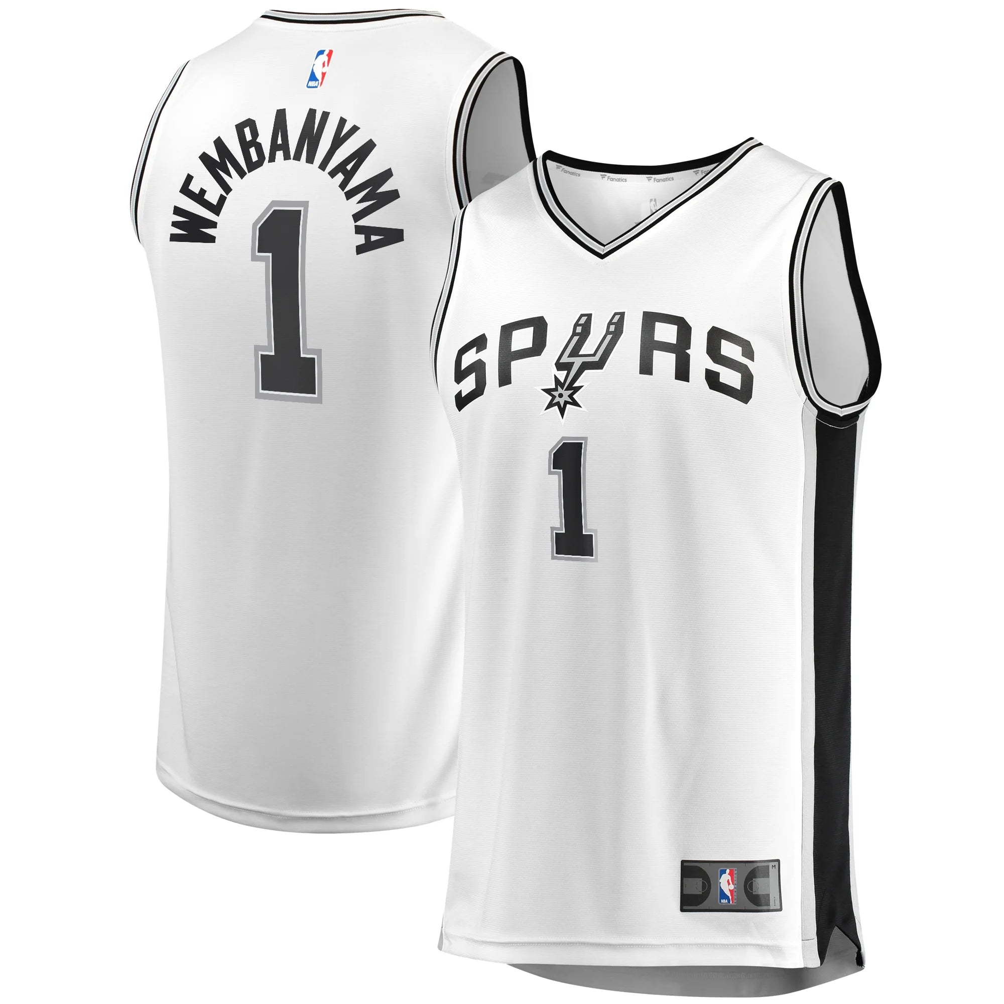 Men's Fanatics Branded Victor Wembanyama White San Antonio Spurs Fast Break Player Jersey - Association Edition
