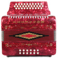 Rossetti 31 Button Accordion 12 Bass FBE, Red