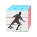 Outline Soccer Football Sports Magic Cube Puzzle 3x3 Toy Game Play