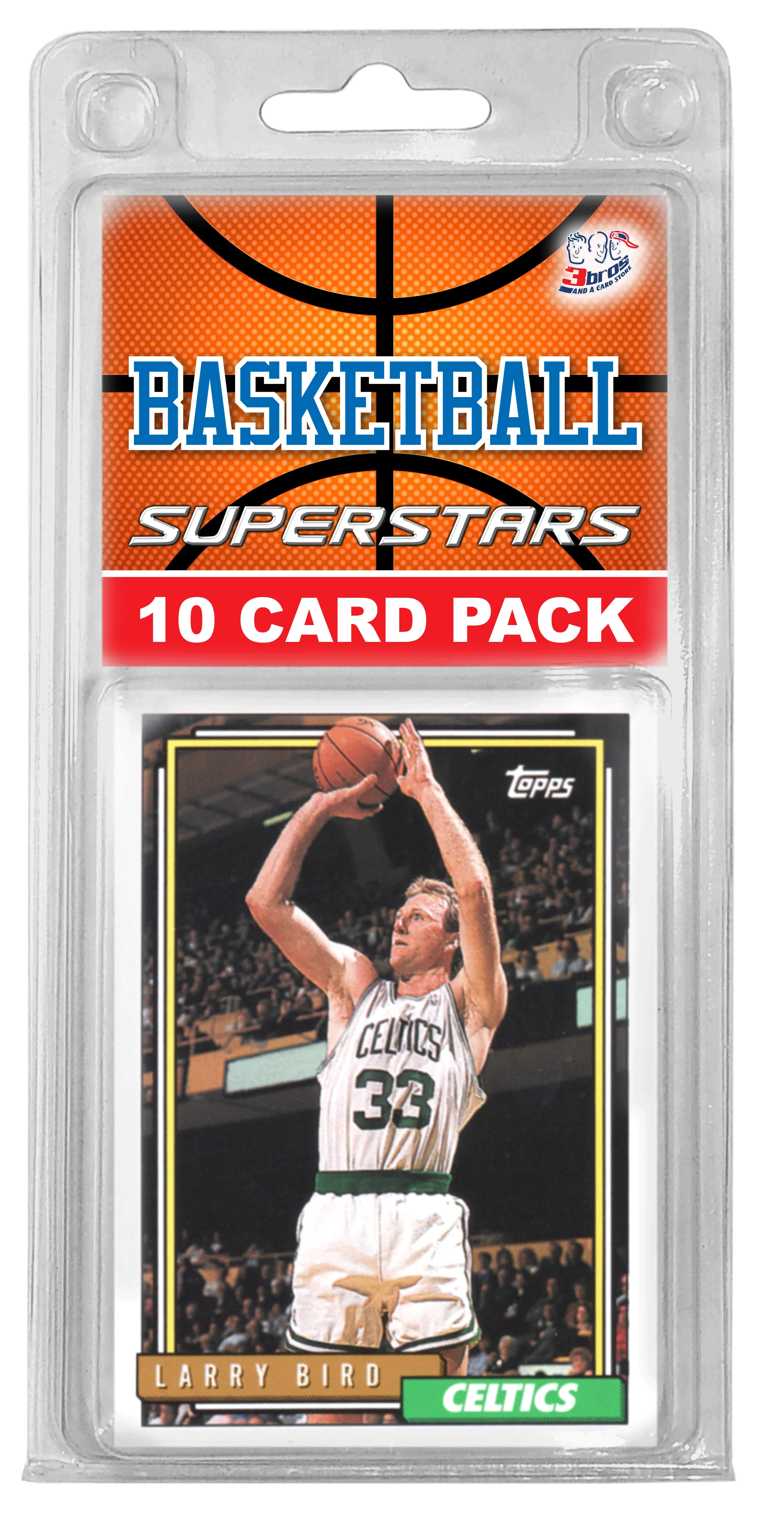 Boston Basketball Team- (10) Card Pack NBA Basketball Different Boston Team Superstars Starter Kit! Comes in Souvenir Case! Great Mix of Modern & Vintage Players for the Ultimate Boston Fan! By 3bros