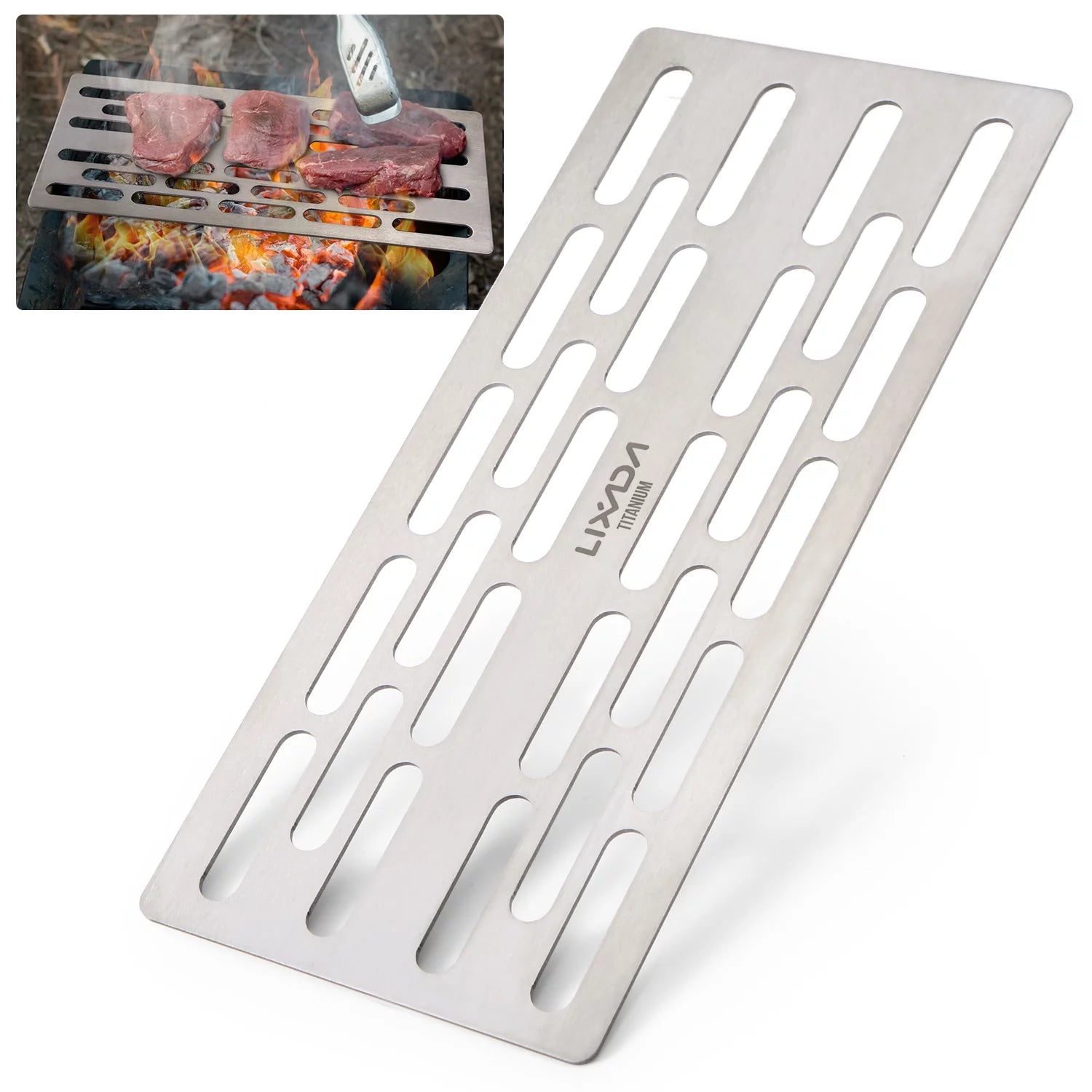 Lixada Barbecue Grill Plate for Camping Hiking - Lightweight Portable BBQ Grill for Picnic Adventures