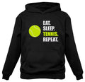 Tstars Men's Tennis Hoodie: Sporty & Cozy, Perfect for Tennis Lovers, Players, & Fans - Graphic Hoodie for Men - Tennis Gift Idea