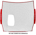 PowerNet 7x7 ft Pitch-Thru Pitching or Batting Screen for Softball (NET ONLY)