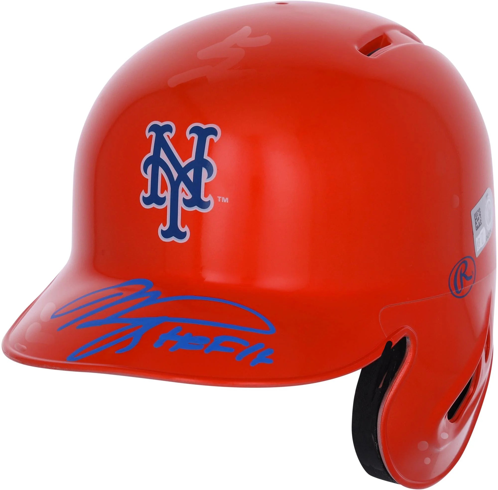 Mike Piazza New York Mets Autographed Alternate Chrome Mini Batting Helmet with HOF 16 Inscription - Fanatics Exclusive - Fanatics Authentic Certified