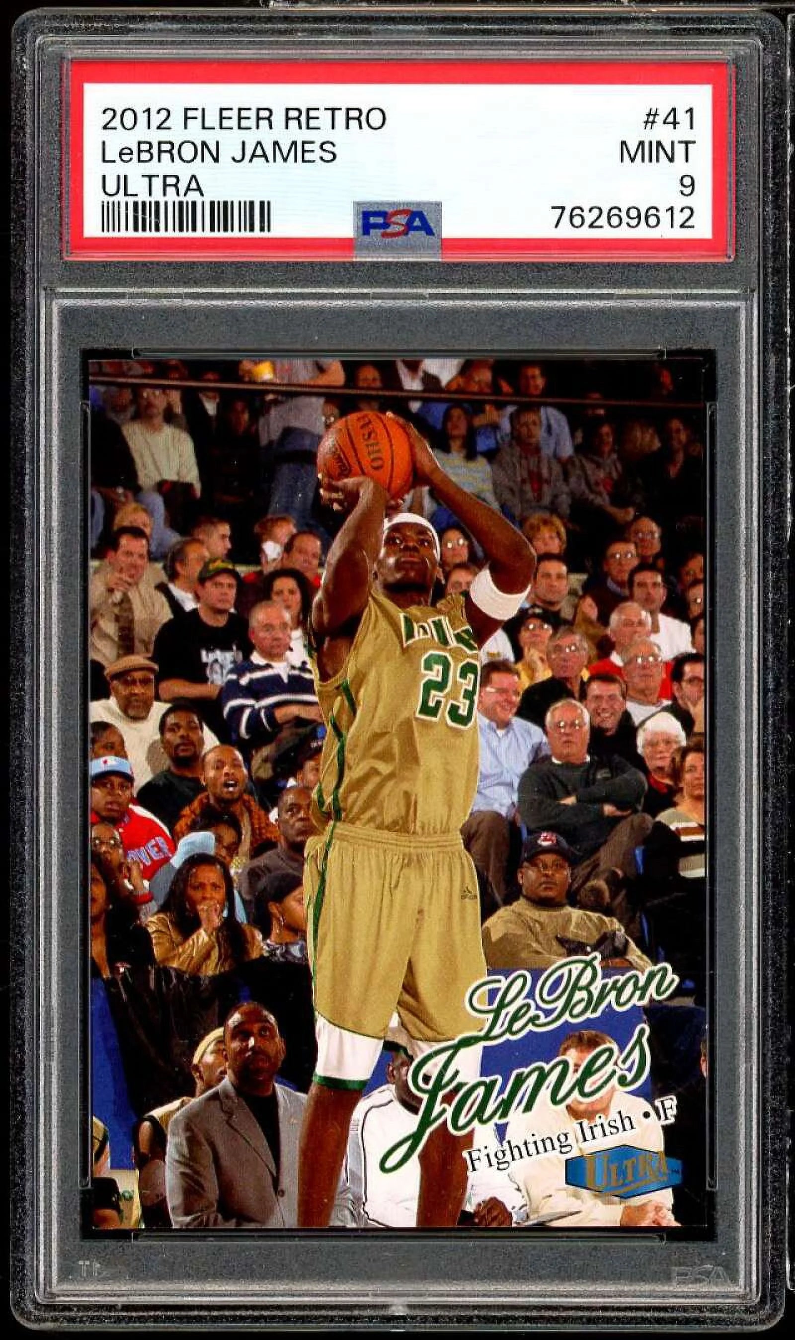 LeBron James Card 2013-14 Fleer Retro Ultra #41 PSA 9