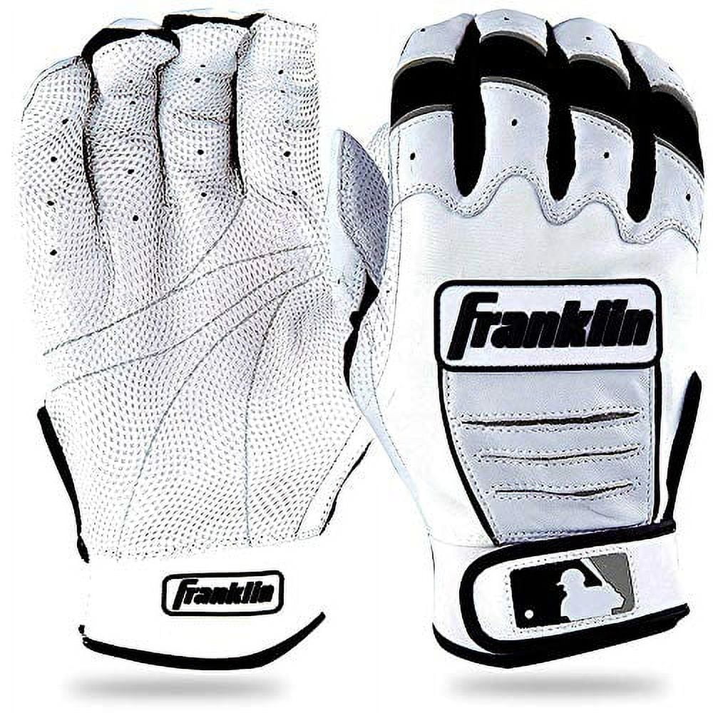 Franklin Sports MLB CFX Bro Batting Gloves, Pearl/Black (2015), Adult Large