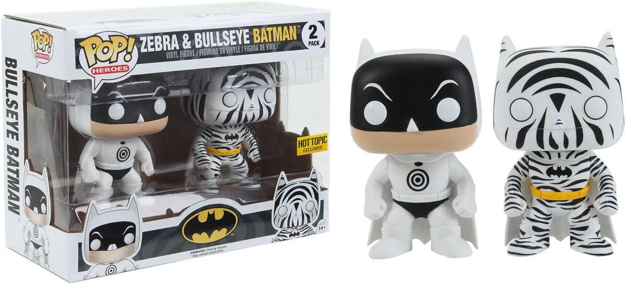 DC Funko POP! Heroes Zebra & Bullseye Batman Vinyl Figure 2-Pack