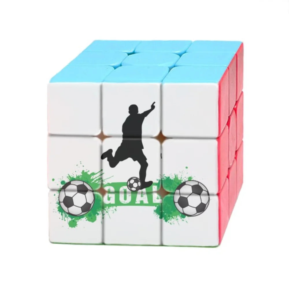 Penalty Soccer Football Sports Text Magic Cube Puzzle 3x3 Toy Game Play