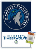 NBA Minnesota Timberwolves - Logo 21 Wall Poster with Pushpins, 14.725 x 22.375