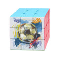 Football soccer  Sports Painted Magic Cube Puzzle 3x3 Toy Game Play