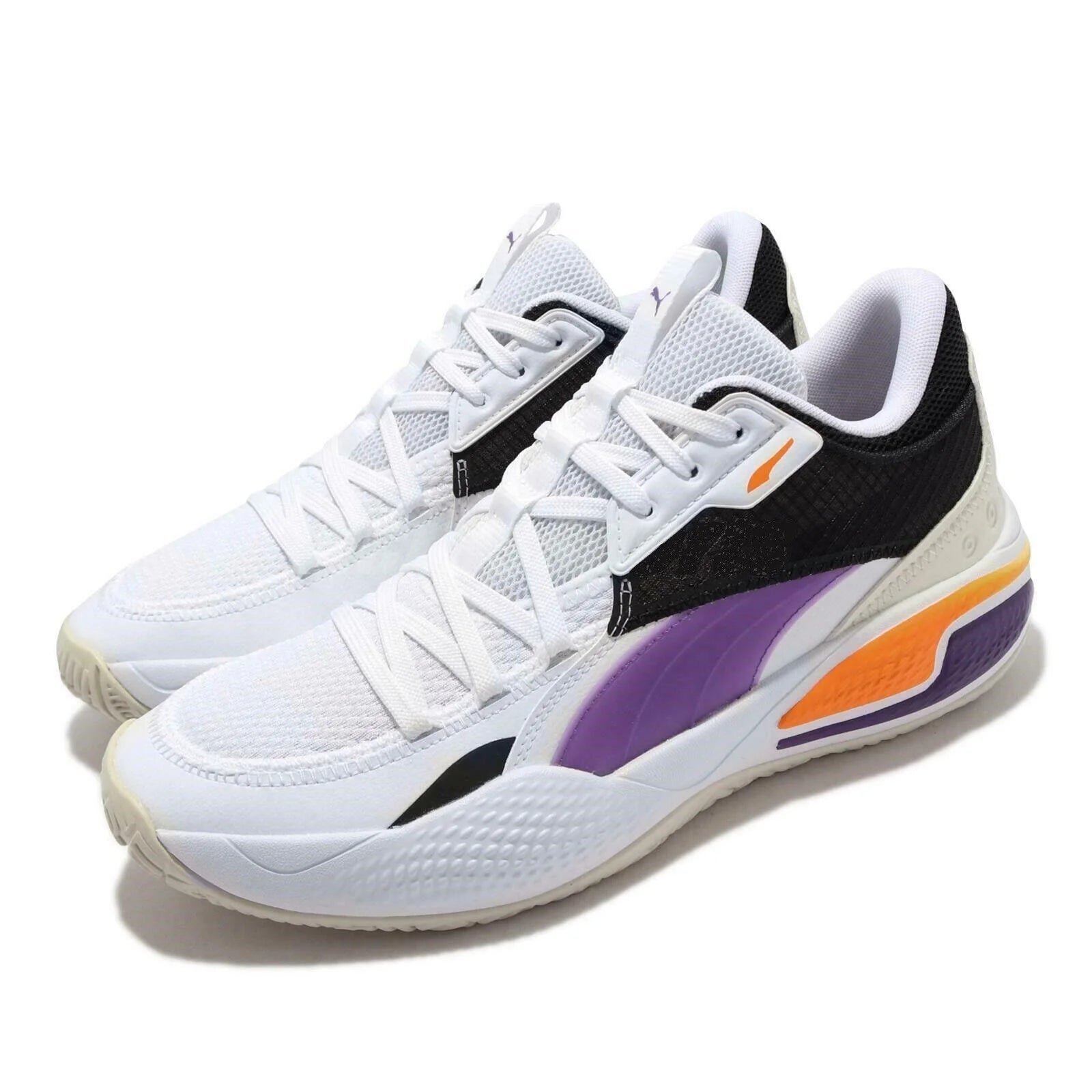PUMA COURT RIDER 1 LACE-UP TRAINER SPORT SNEAKER MEN SHOES WHITE/RED SIZE 8 NEW