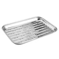 Grill Basket Grilling Tray Grill Plate Durable Nonstick with Holes Grill Pans BBQ Grilling Pan for Home Parties Restaurant Baking Camping
