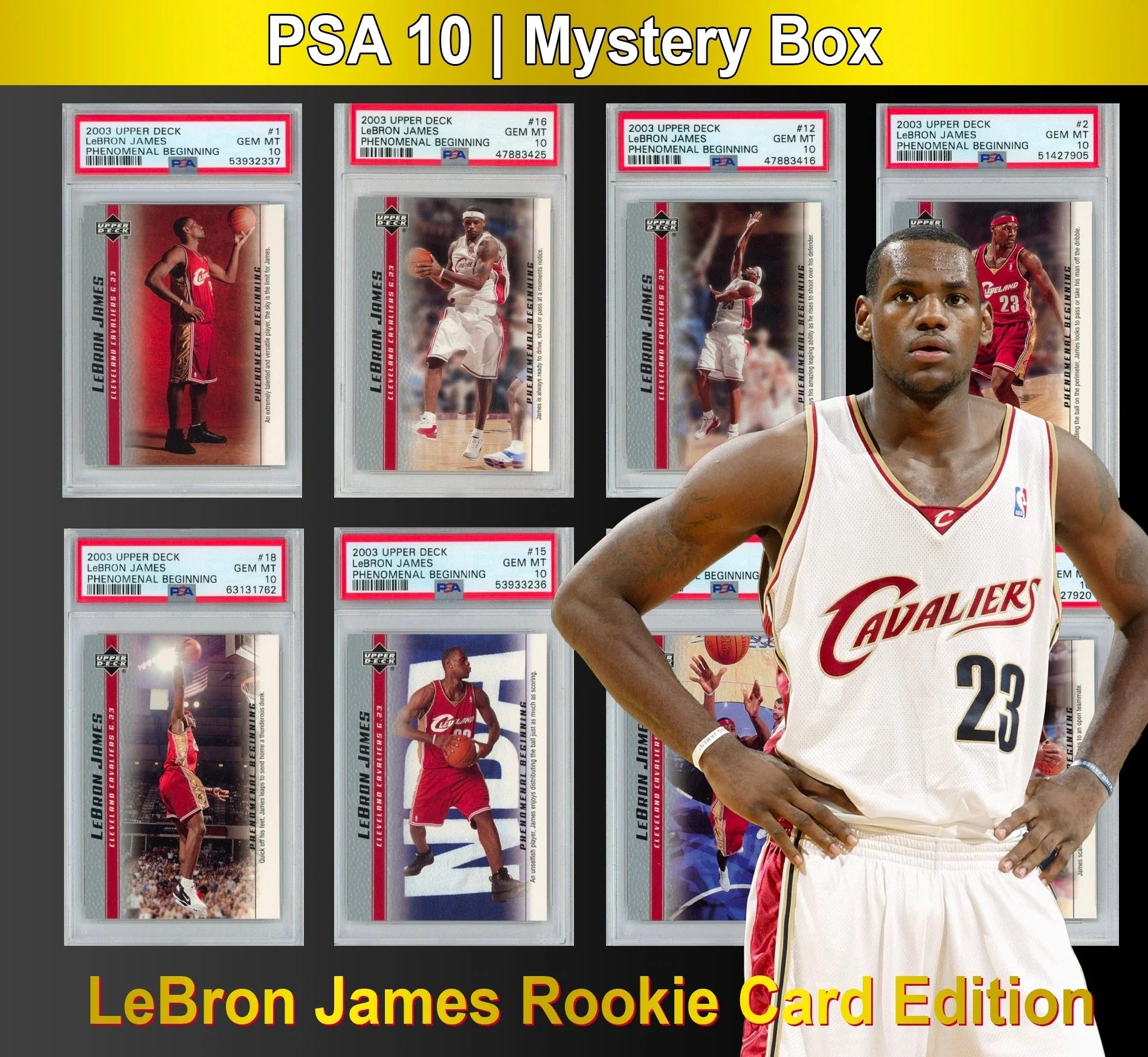 PSA 10 Rookie Card Mystery Box - LeBron James