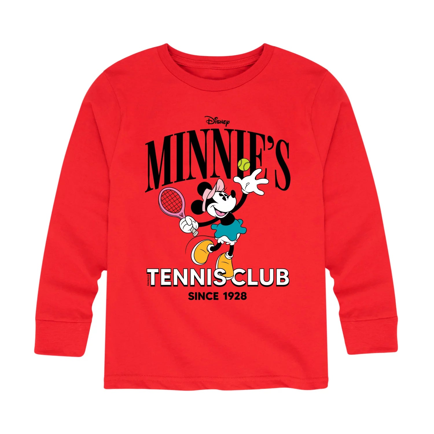 Mickey & Friends - Minnie Tennis Club - Toddler And Youth Long Sleeve Graphic T-Shirt