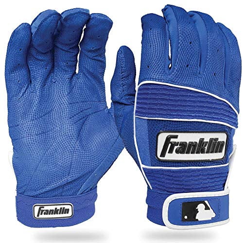 Franklin Sports MLB Adult Neo Classic II Series Batting Gloves, Royal, Medium