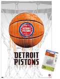 NBA Detroit Pistons - Drip Basketball 21 14.72 x 22.37 Poster, by Trends International