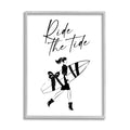 Stupell Industries Ride The Tide Surf Paddle Board Gift Illustration,11 x 14, Design by Martina Pavlova