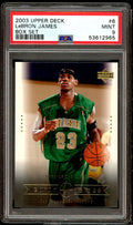 LeBron James Rookie Card 2003 Upper Deck Box Set #6 PSA 9