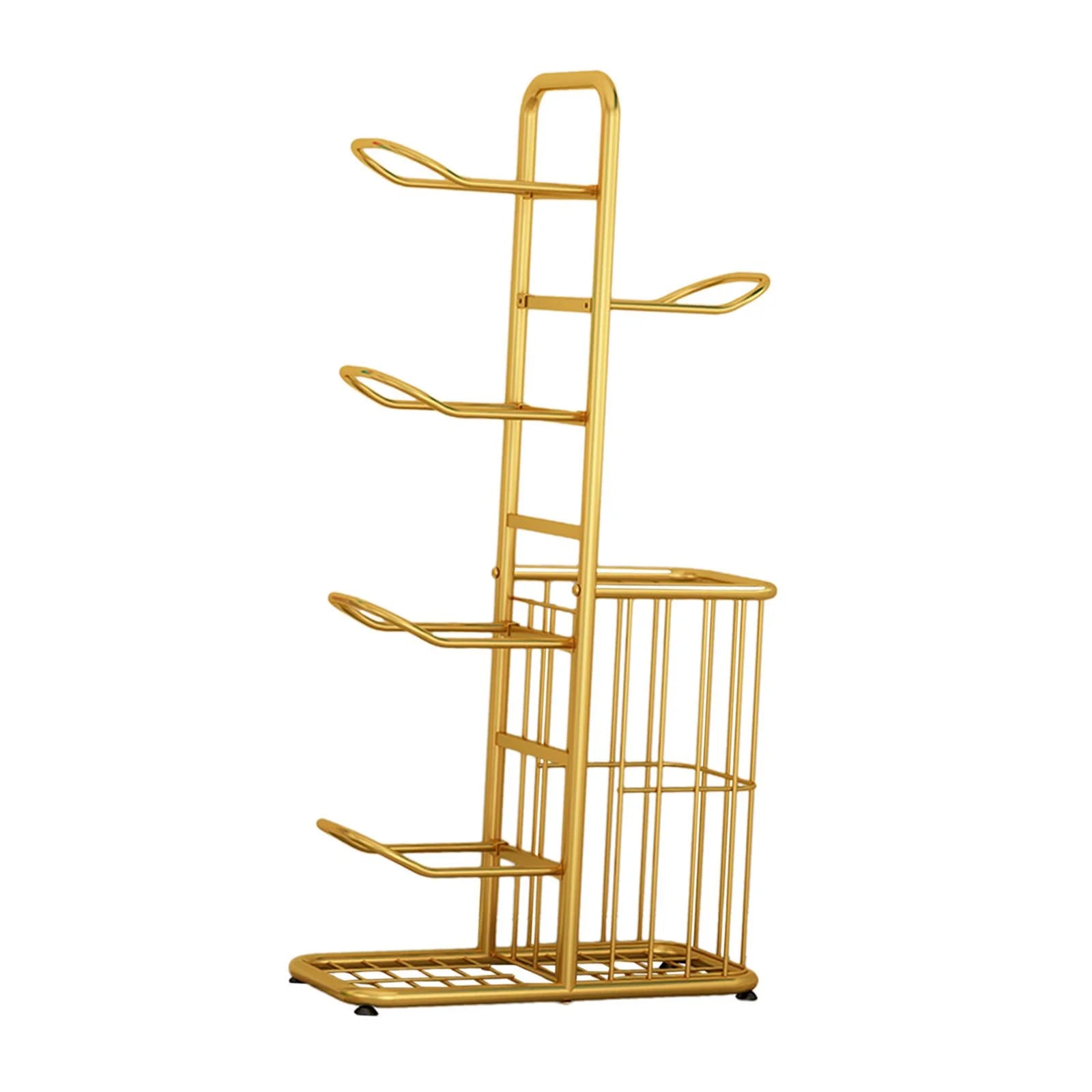 Ball Racks, Indoor Basketball Rack, Metal Basket Garage Ball Storage Holder, Sports Equipment Organizer for Rackets, Soccer 58x23.5x116cm