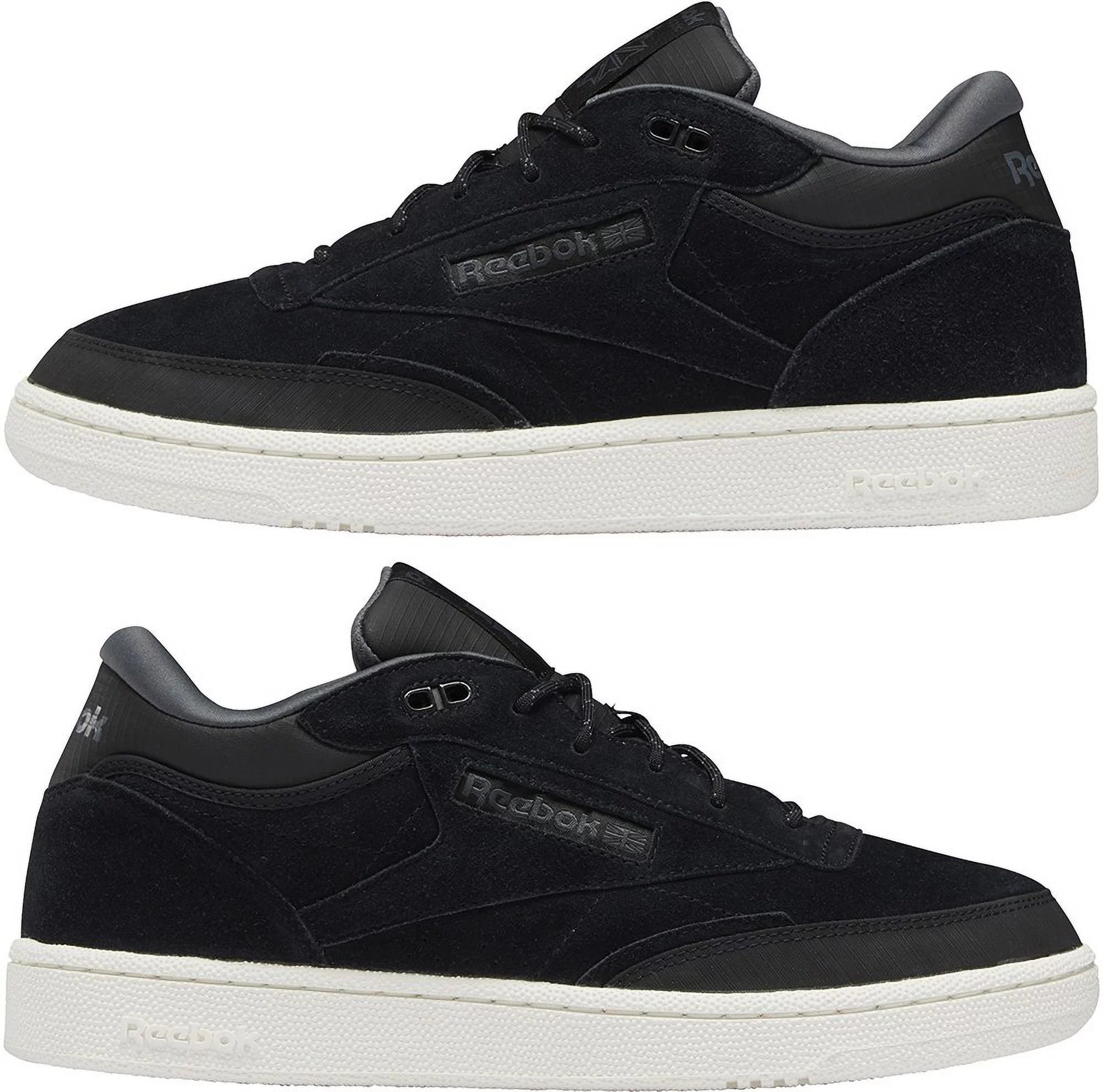Mens Reebok Club C Mid II- Winterized Shoe Size: 10.5 Core Black - Pure Grey 7 - Chalk Fashion Sneakers