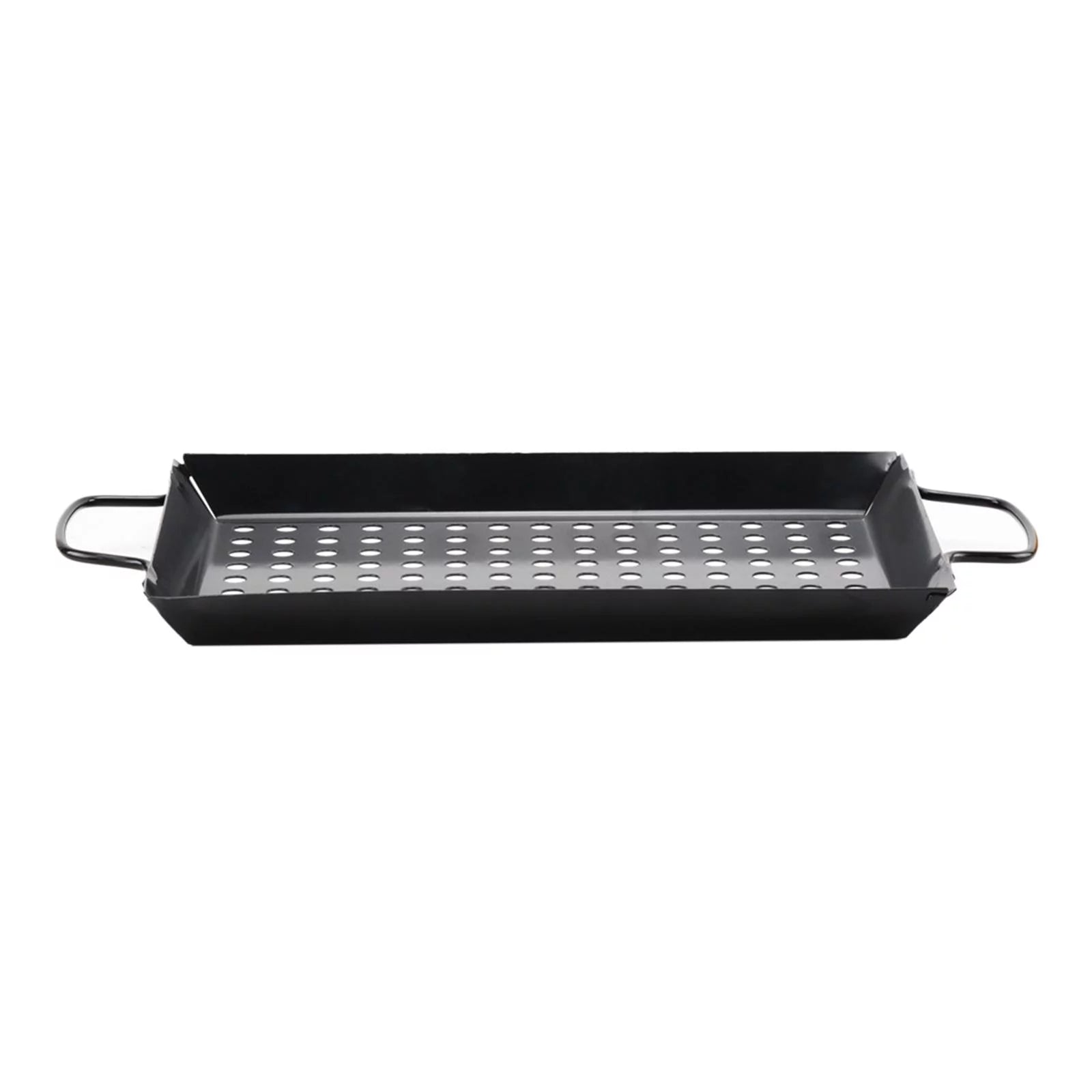 Outdoor Cooking Large BBQ Tray Grill Pan Bowl Vegetables Grill Basket Grating Wok for Grill, Gas Grill, Food Holder