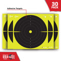 Ez Aim Splash Bullseye Paper Shooting Targets, 12.5, 30-Pack, Black