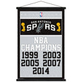 NBA San Antonio Spurs - Champions 17 Wall Poster with Wooden Magnetic Frame, 22.375 x 34