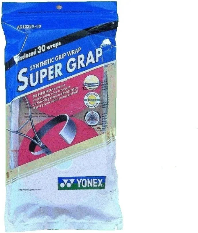 YONEX Super GRAP 30 Overgrip - Tennis, Badminton, Squash - Red