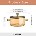 New 2024 Cute 2024 For For Bear glass soup boiler stove cooking pot with lid heatproof glass saucepan amphora instant noodle pot saucepan kitchenware