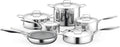 Kitchenware Pots &amp; Pans Set - 16-Piece Set Clad Kitchen Cookware with Nylon Utensils  Fry Pan Interior Coated with Prestige Ceramic Non-Stick Coating  Stylish Kitchen Cookware