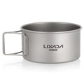 Lixada  Bowl with Folding Handles Dinner Food Container for  Camping Hiking Backpacking