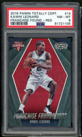 Kawhi Leonard 2016-17 Panini Totally Cert Franchise Foundations Red #14 PSA 8
