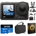 DJI Osmo Action 4 Standard Combo Bundle with 64GB Memory Card, Case and More
