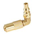 1/4' RV, Quick Connect Adapter, Fitting with Elbow, Propane, Elbow Fitting, 1/4' Portable, Propane Elbow, Adapter, for BBQ RV