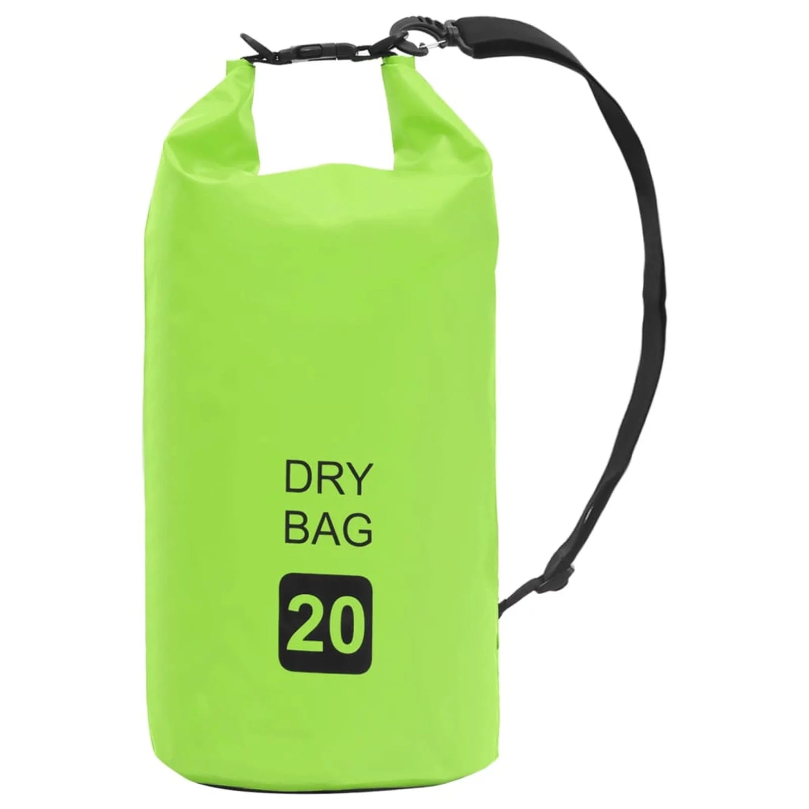Dcenta Waterproof  Bag 5.3 gal Storage Bag with Adjustable Shoulder Strap  Sack Lightweight Backpack for Beach, Camping, Travel, Boating, Surfing, Kayaking, Hiking, Fishing