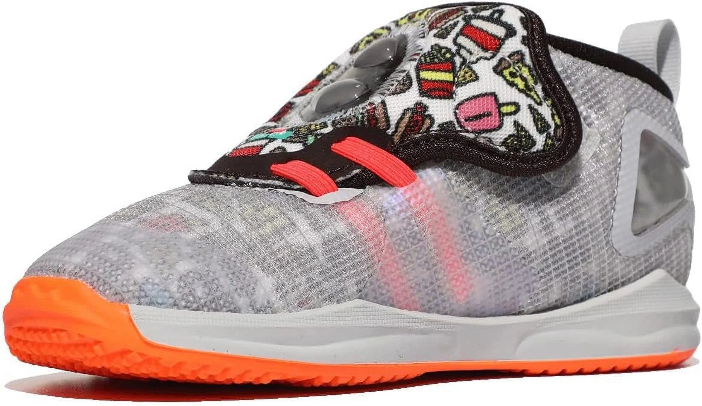 Nike Lebron XIX (Infant/Toddler) Grey Fog/Roma Green/Total Orange/Crimson 7 Toddler M