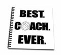 3dRose Volleyball - Best. Coach. Ever. - Memory Book, 12 by 12-inch