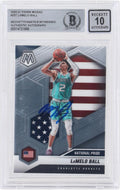 LaMelo Ball Charlotte Hornets Autographed 2020-21 Panini Mosaic National Pride #257 Beckett Fanatics Witnessed Authenticated 10 Rookie Card - Fanatics Authentic Certified