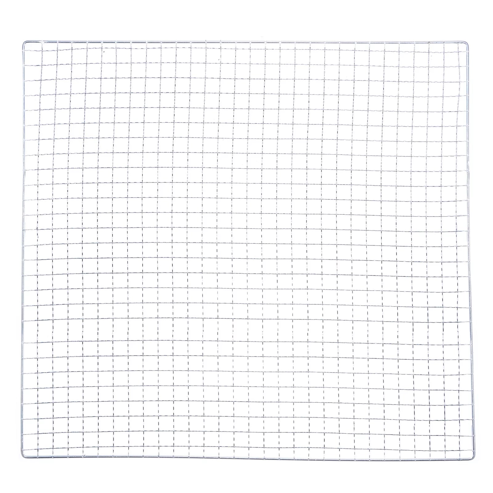 Uxcell Square BBQ Grill Net 17.7x17.7 Galvanized Iron Barbecue Mesh Mat for Baking Charcoal Grilling Roasting