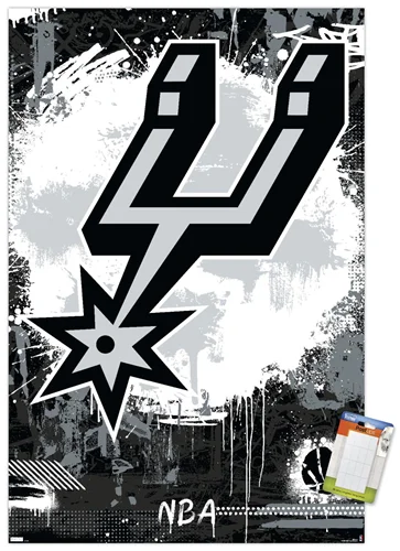 NBA San Antonio Spurs - Maximalist Logo 23 Wall Poster, 22.375 x 34