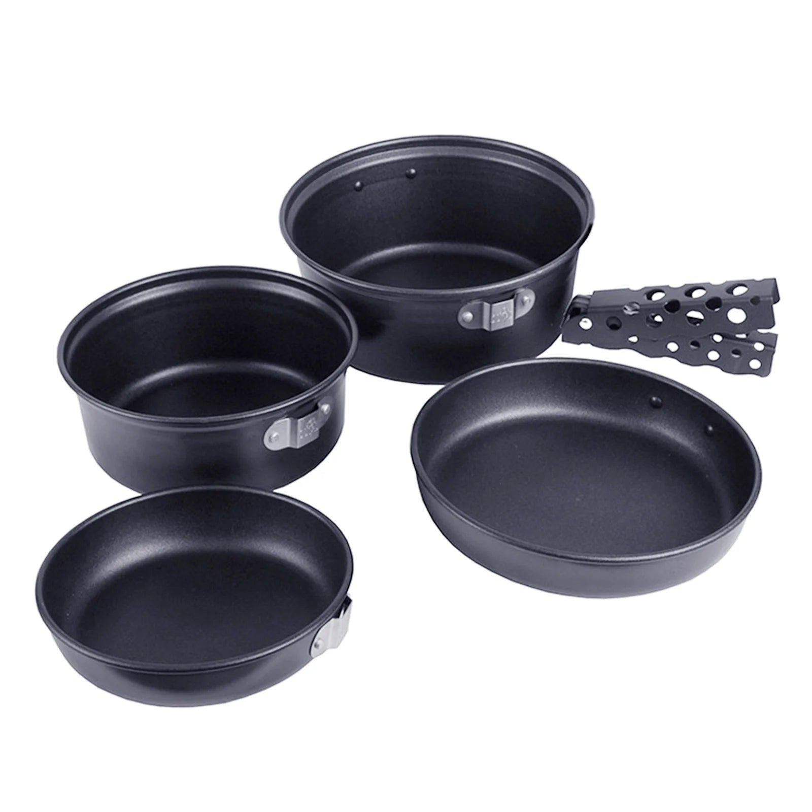 OWSOO Nonstick Camping Pans Set for Backpacking and Picnic Cooking, Ultra lightweight and Portable